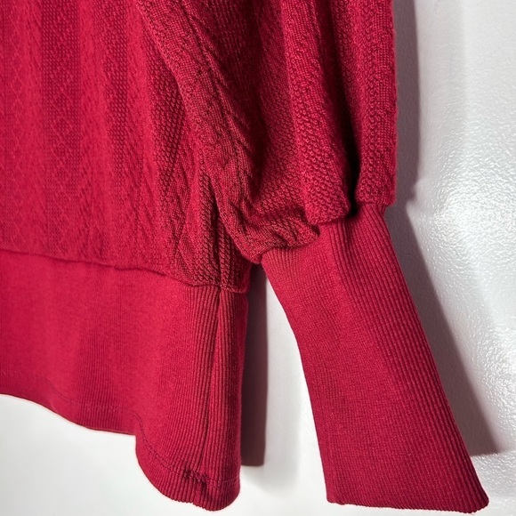 Vintage 90’s Mockneck Ribbed Banded Textured Sweater  Parker & Quinn Size Medium - Picture 4 of 6